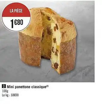 Casino Supermarchés Mini panettone classique offre