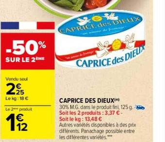 Carrefour Caprice des dieux offre