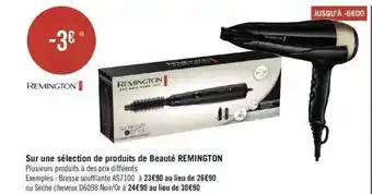 Géant Casino Remington sur une sélection de produits de beauté offre