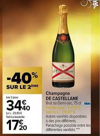 Carrefour Market Champagne de castellane offre