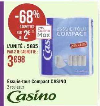 Géant Casino Essuie-tout compact casino offre