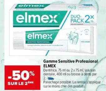 Carrefour maPara parapharmacie Gamme sensitive professional elmex offre