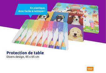 Action Protection de table offre