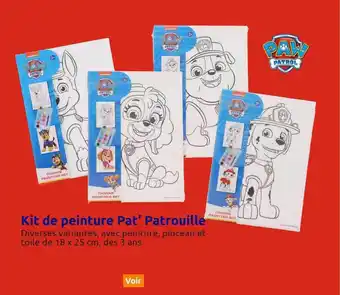 Action Kit de peinture pat'patrouille offre
