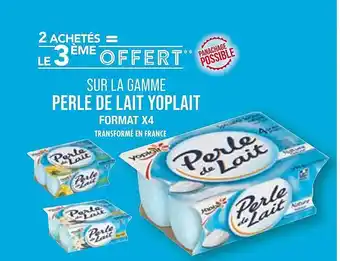 Match Perle de lait yoplait format x4 offre