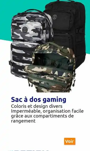 Action Sac à dos gaming offre