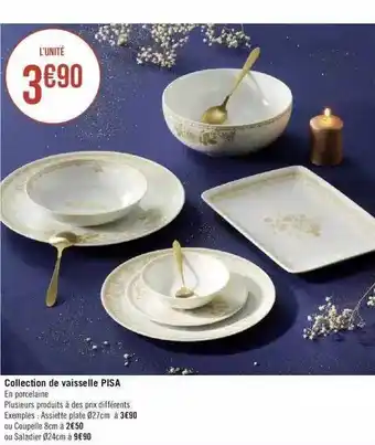 Géant Casino Collection de vaisselle pisa offre