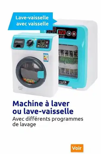 Action Machine à laver ou lave-vaisselle offre