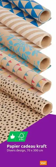 Action Papier cadeau kraft offre