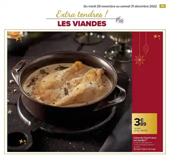 Carrefour Cuisse de canard sauce aux morilles offre