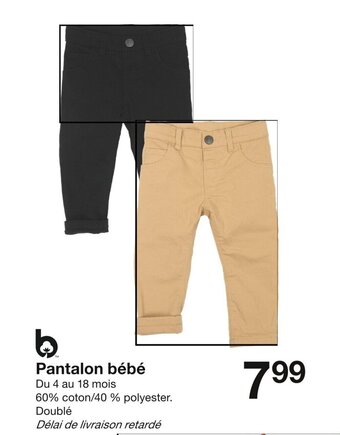 Zeeman Pantalon bébé offre
