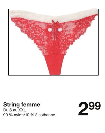 Zeeman String femme offre