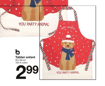 Zeeman Tablier enfant offre