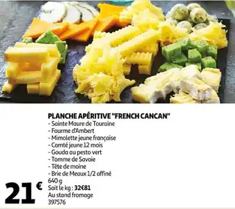 Auchan Planche apéritive "french cancan" offre