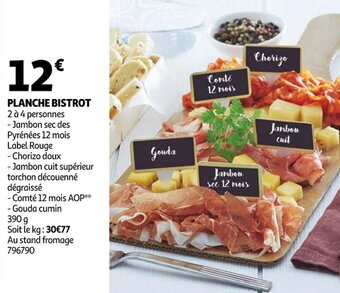 Auchan Planche bistrot offre