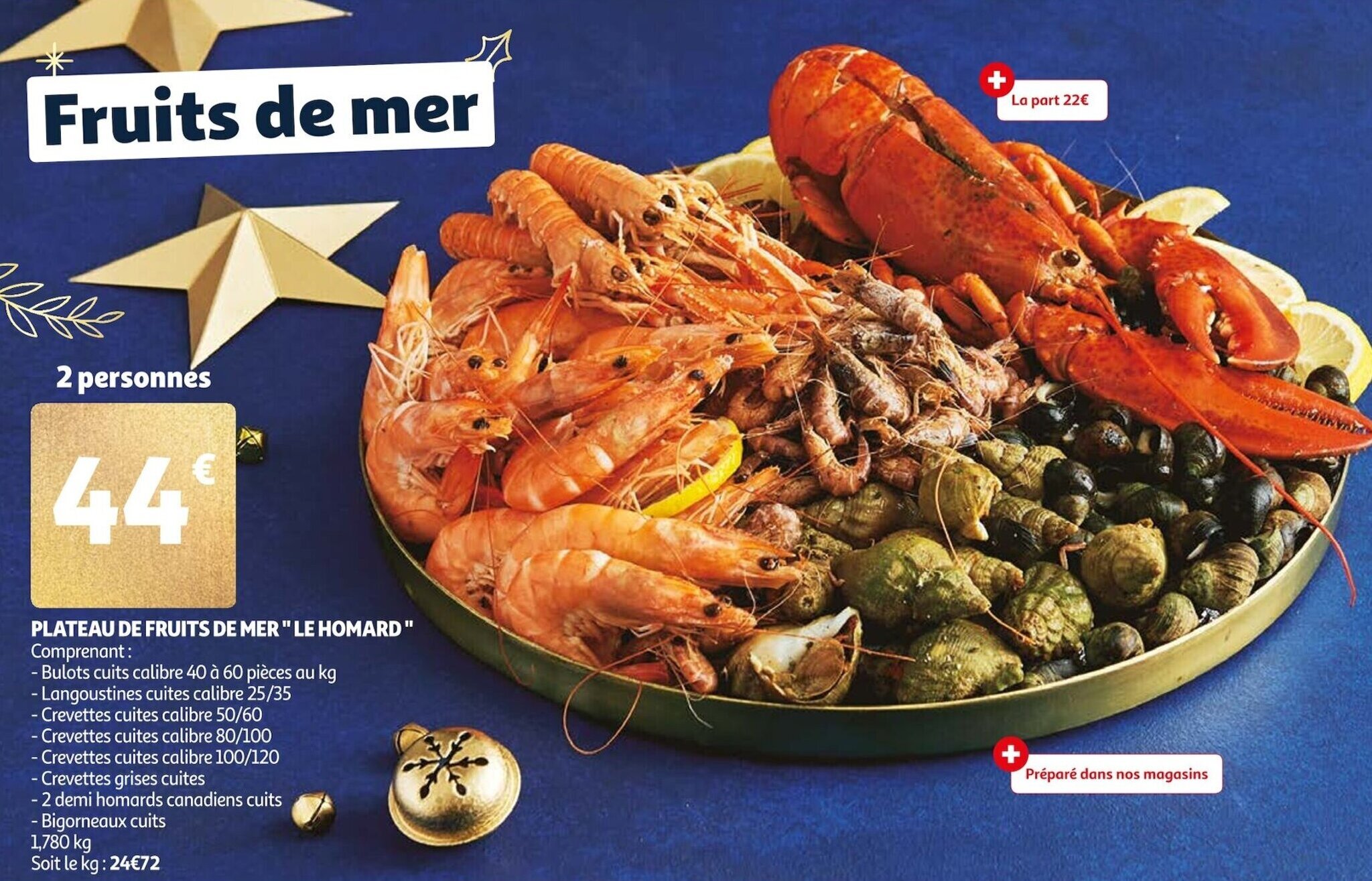Promo Plateau de fruits de mer "le homard" chez Auchan