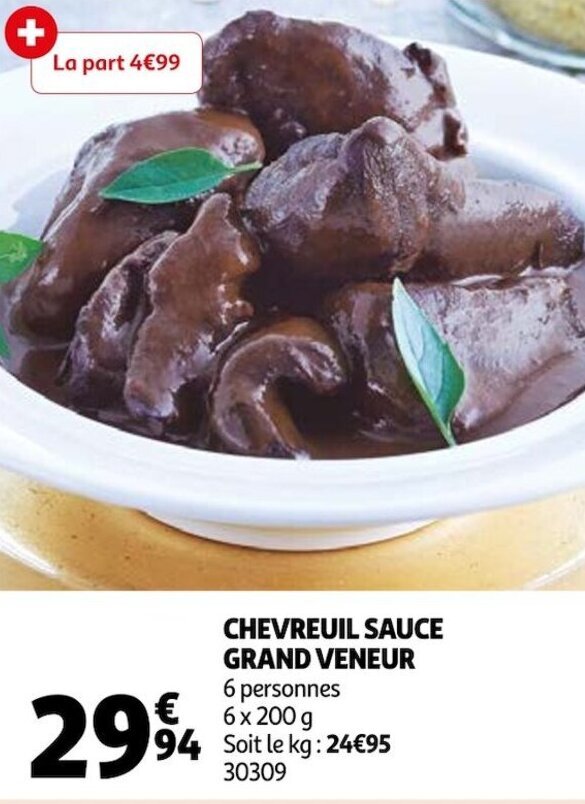 Promo Chevreuil sauce grand veneur chez Auchan