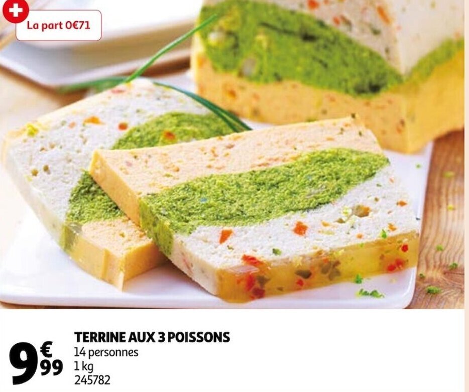 Promo Terrine aux 3 poissons chez Auchan