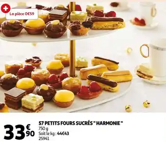 Auchan 57 petits fours sucrés "harmonie" offre