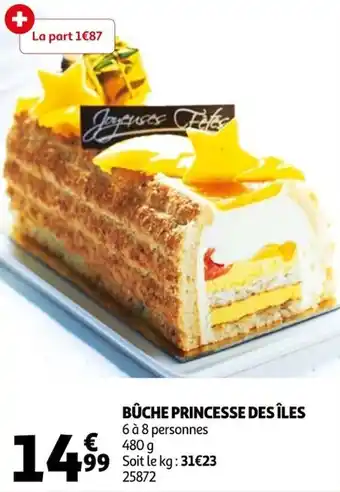 Auchan Bûche princesse des îles offre