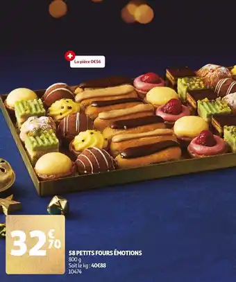 Auchan 58 petits fours émotions offre