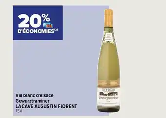 Vin blanc d'alsace guwurztraminer la cave augustin florent