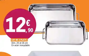E.Leclerc Lot de 2 Plats offre
