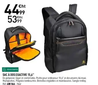 Sac a Dos Exactive 15,6