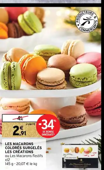 Intermarché Les Macarons Colores Surgeles Les Creations offre