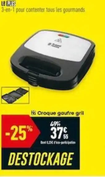 Conforama Croque gaufre grill offre