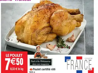 Cora x Carrefour Poulet Rôti certifié offre