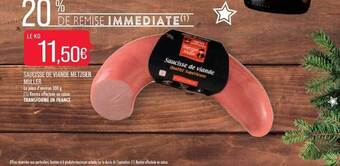 Match Saucisse de viande metzger muller offre