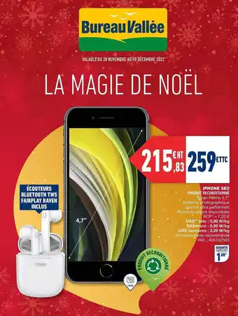 Bureau Vallée Iphone se2 produit reconditionné offre