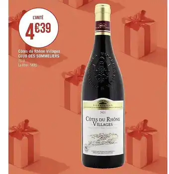 Côtes du rhône villages club des sommeliers