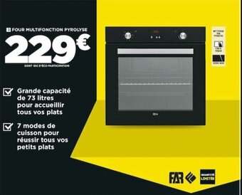 Conforama Four Multifonction Pyrolyse offre
