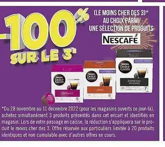 Produits nescafé