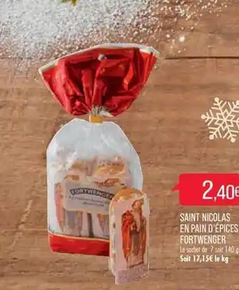 Saint nicolas en pain d'épices fortwenger