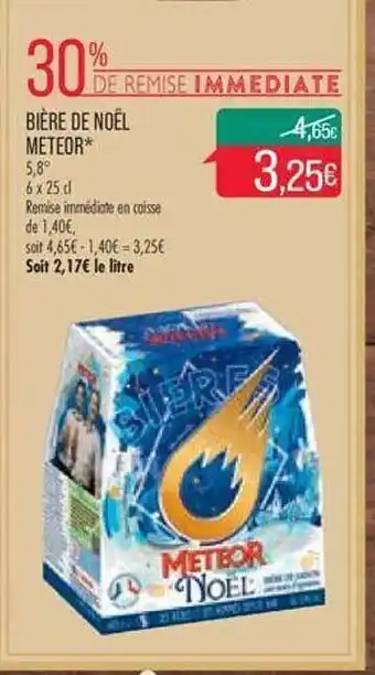 Match Bière de noël meteor offre
