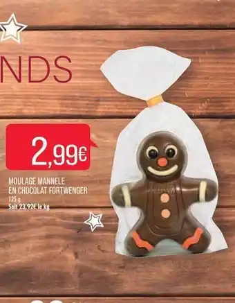 Match Moulage mannele en chocolat fortwenger offre