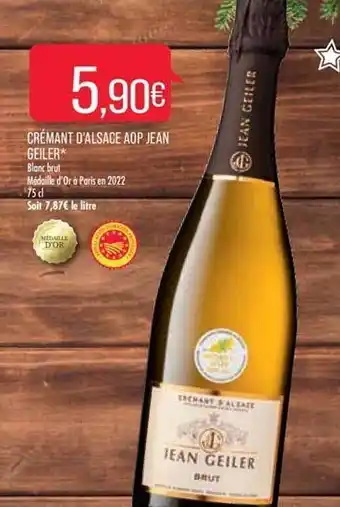 Match Crémant d'alsace aop jean geiler offre