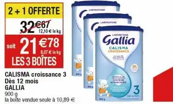 Cora x Carrefour Lait de croissance gallia offre