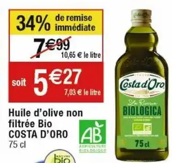 Cora x Carrefour Huile d'olive offre