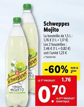 Lidl Schweppes mijito offre