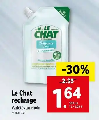 Lidl Le chat recharge offre