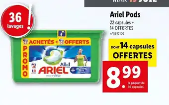 Lidl Ariel pods offre