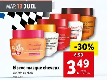 Lidl Elseve masque cheveux offre