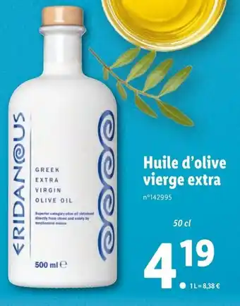 Lidl Huile d'olive vierge extra offre