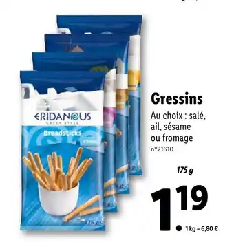 Lidl Gressins offre