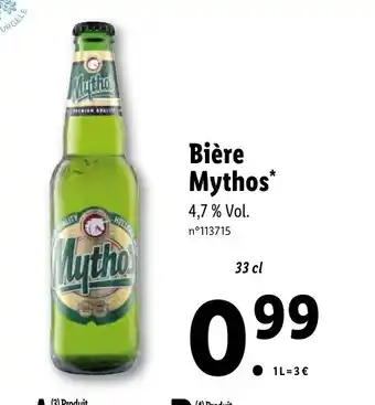 Lidl Bière mythos offre
