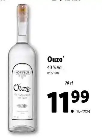 Lidl Ouzo offre